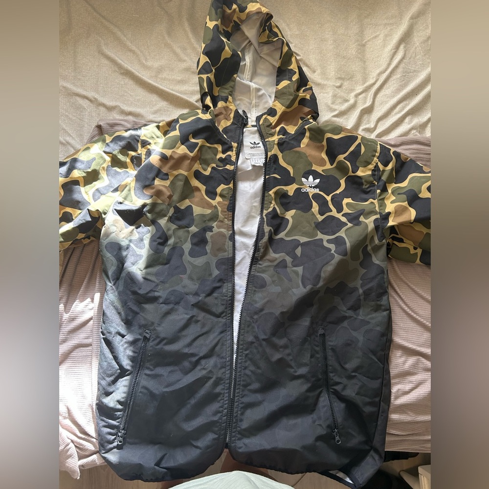 MENS ADIDAS CAMO WINDBREAKER